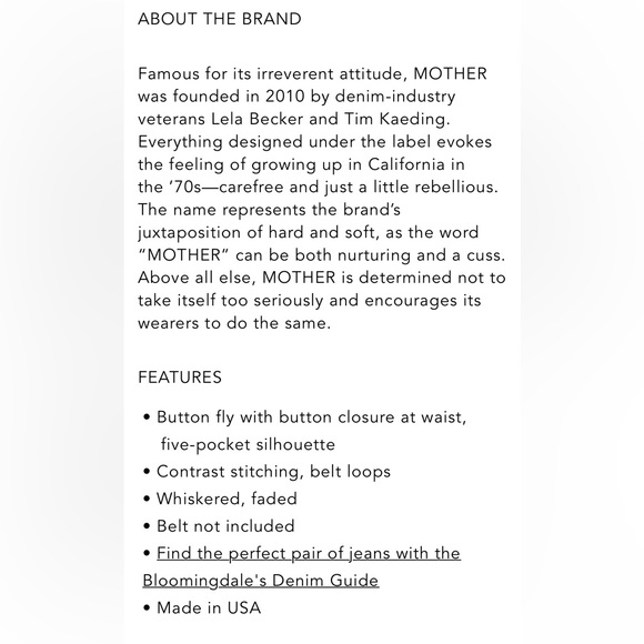 MOTHER LIL NEW DODGE HIGH RISE ANKLE JEANS IN WIDEOUT SIZE 30P - Picture 7 of 7